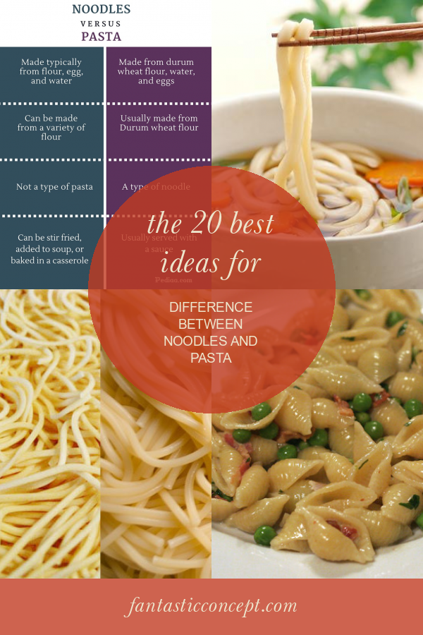 The 20 Best Ideas for Difference Between Noodles and Pasta Home